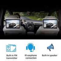 1/2pcs 10.1 Inch Car Headrest Monitor DVD Video Player USB/SD/HDMI/IR/FM TFT LCD  Screen Touch Button Game Remote Control Stereo