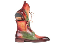 Paul Parkman Men's Green, Camel & Bordeaux Leather Boots (ID#BT533SPR)