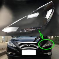 YJWAUTO - Original Headlight Lens for Hyundai Sonata 2011~2014 Headlamp Cover Car Light Glass Replacement Front Auto Shell Projector Lens