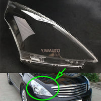 YJWAUTO - Original Headlight Lens for Nissan Teana 2008~2010 Headlamp Cover Car Light Glass Replacement Auto Shell Projector Lens