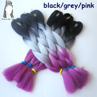 Desire for Hair 10packs Per Lot 24inch 100g Synthetic Braiding Hair Jumbo Braids 3 Tone Omber Blonde Lavender Color