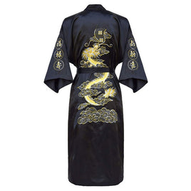 DIDUQIPAO - Original Luxury Kimono Bathrobe Gown Home Clothing Oversize 3XL Men Embroidery Chinese Dragon Robe  Male Sleepwear Loose Nightwear