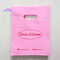 15x20cm Custom  Packaging and Shopping Print Logo Gift Plastic Bags