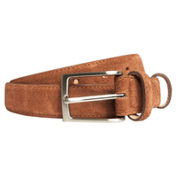 30 Mm Sartorial Suede Belt Camel