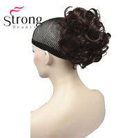 StrongBeauty Short Curly Clip in Claw Ponytail Hair Extension Synthetic Hairpiece 80g With a Jaw/Claw Clip