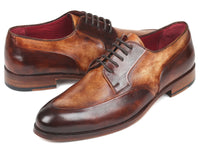 Paul Parkman Men's Dual Tone Brown Derby Shoes (ID#995-BRW)