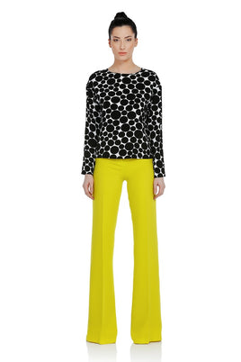 EXQUISE - Original Asymmetric Dotted Blouse