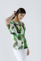 Original Print Flama Top With Tie Detail