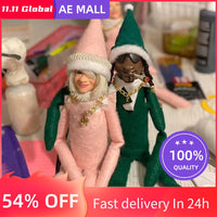 Christmas Home Latex Ornaments Elf Doll Kids Gift Toys