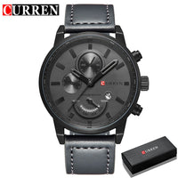 CURREN Men's Casual Sport Quartz Watch Mens Watches Top Brand Luxury Quartz-Watch Leather Military Watch Wrist Male Clock Drop