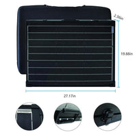 ACOPower 100w 12v Portable Solar Panel Kit, Foldable Mono Suitcase, proteusX Waterproof 20A Charge Controller