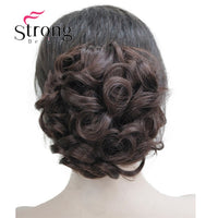 StrongBeauty Short Ponytail Hair Piece Extension Synthetic Hair Wavy Claw Clip in/on Hairpiece COLOUR CHOICES