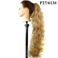 Synthetic Claw Clip Ponytail Luxury for Braiding 75cm 30" High Temperature Fiber Hairpieces Long Curly Hair Extensions for Women