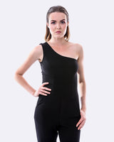 SKIVA - Original One Shoulder Pantsuit - Black