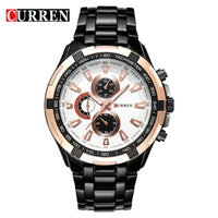 CURREN - Original 2024 New Curren Luxury Brand Watches Men Quartz Fashion Casual Male Sports Watch Full Steel Military Watches Relogio Masculino