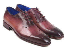 Paul Parkman Burgundy Hand-Painted Classic Brogues (ID#ZLS35BUR)