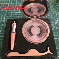 Magnetic Liquid Eyeliner & Magnet False Eyelashes & Tweezer Set Natural Long Fake Eye Lashes Kit Easy to Wear