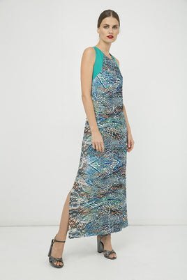 CONQUISTA FASHION - Original Sleeveless Print Maxi Dress
