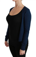 Maglia in cashmere con cardigan a maniche lunghe blu-IT38/XS