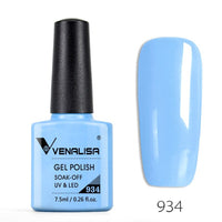 VENALISA - 10 Pcs Nail Gel Polish Full Coverage Beatuiful Color Glitter Color Matt Tempered Top Coat Soak Off Polish Gel Nail Manicure