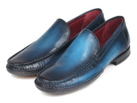 Paul Parkman Hand-Sewn Moccasins Blue (ID#MC649-BLU)