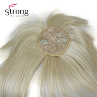 StrongBeauty Synthetic Hair Thin Neat Air Bangs Clip in Fringe Front Hair Temple Bangs Hair Extensions Hair Piece COLOUR CHOICES