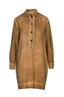 CONQUISTA FASHION - Original Tencel Taupe Shirt Dress