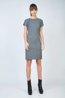 CONQUISTA FASHION - Original Short Sleeve Straight Tailored Dress