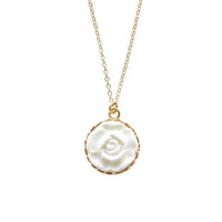 POPORCELAIN - Original Porcelain Moonlight Rose Gold-Filled Pendant Necklace