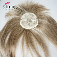 StrongBeauty Synthetic Hair Thin Neat Air Bangs Clip in Fringe Front Hair Temple Bangs Hair Extensions Hair Piece COLOUR CHOICES