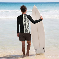 Oriental Design Men's Rash Guard Sharon Tatem Fashion