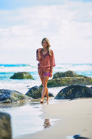 AKOSEE - Original Beachlyd Beach Cover Up in Pink Mosaic