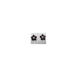 Earrings 'Flower' - Black