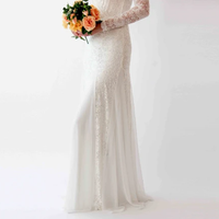 BLUSHFASHION - Original Wrap  Mermaid Wedding Dress #1239