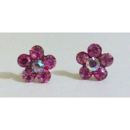 Earrings 'Flower' - Color Fuchsia