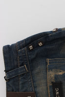 Jeans blu a gamba dritta-W28