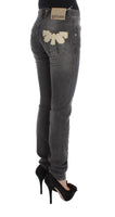 Jeans elasticizzati slim fit in misto cotone lavato grigio-W25