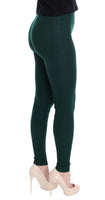 Collant elasticizzato in cashmere verde-IT36/XXS