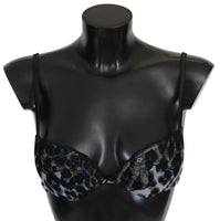 Intimo reggiseno in nylon con pizzo nero-IT3/M