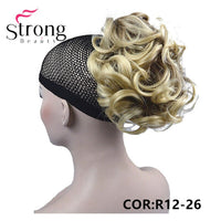 StrongBeauty Short Ponytail Hair Piece Extension Synthetic Hair Wavy Claw Clip in/on Hairpiece COLOUR CHOICES