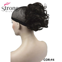 StrongBeauty Short Ponytail Hair Piece Extension Synthetic Hair Wavy Claw Clip in/on Hairpiece COLOUR CHOICES