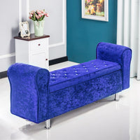 Multifunctional Storage Stool Chair Bedroom Bed End Stool Storage Bench Fabric Shoe Bench Household Sofa Bench Pouf Taburete