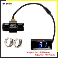 NORXI - Original Motorcycle KOSO Water Temperature Mini Meter for XMAX250 300 NMAX CB 400 CB500X Sensor Thermomete Temp Gauges Scooter Racing