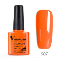 VENALISA - 10 Pcs Nail Gel Polish Full Coverage Beatuiful Color Glitter Color Matt Tempered Top Coat Soak Off Polish Gel Nail Manicure