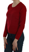 Maglione Girocollo In Cashmere Pullover Rosso-L