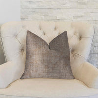 Monroe Bisque Beige Luxury Throw Pillow