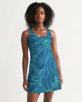 FIND YOUR COAST APPAREL - Original Women's Tidal Times Fun and Flirty Racerback Dress