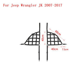 SHINEKA for Jeep Wrangler JK JL 2007-2020+ Car Trunk Roof Luggage Carrier Cargo Basket Trail Net for Wrangler JK JL Accesorries