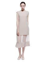 LAGEROSE - Original Boat Neck See Through Long Dress