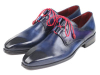 Paul Parkman Ghillie Lacing Blue Dress Shoes (ID#GT511BLU)